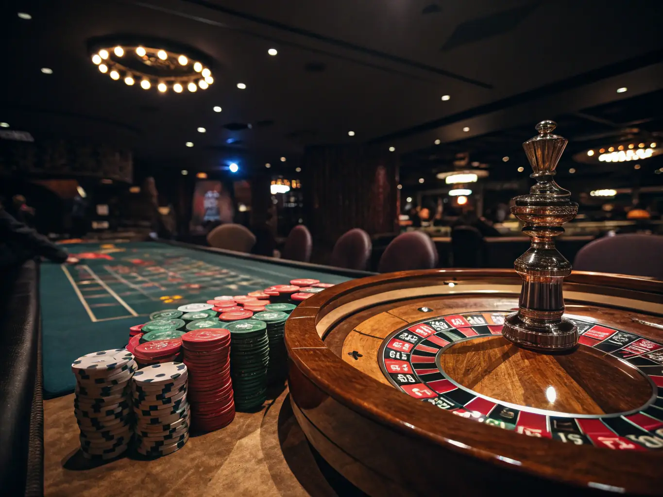 A visually appealing image of a roulette wheel in motion, highlighting the anticipation and excitement of the spinning ball.